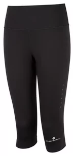 RONHILL Spodenki do biegania damskie CORE CAPRI black/bright white - Spodnie sportowe damskie - miniaturka - grafika 1