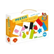 Układanki dla dzieci - Alexander Puzzle Wzory Kolory Sówka Mądra Główka GXP-608468 - miniaturka - grafika 1