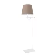 Lampy stojące - Nowoczesna lampa podłogowa, Bata, 50x170 cm, beżowy klosz - miniaturka - grafika 1