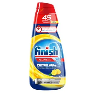 Finish All-in-1 Max Żel do Zmywarki 900ml 45 Lemon - Środki do zmywarek - miniaturka - grafika 1