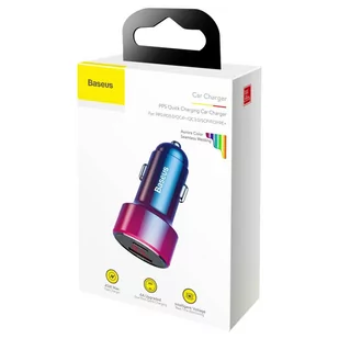 Baseus Magic Series PPS - ładowarka samochodowa Quick Charge 4.0+ / QC3.0 45W 6A czerwony (CCMLC20C-09) - Ładowarki samochodowe - miniaturka - grafika 18