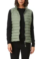 Kamizelki damskie - S.OLIVER RED LABEL Kamizelka pikowana w kolorze zielonym - miniaturka - grafika 1