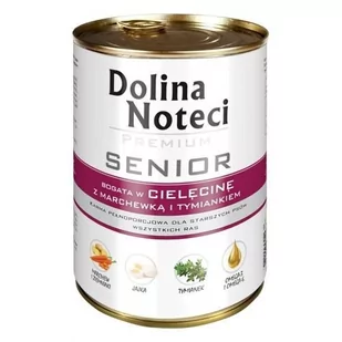 Dolina Noteci PREMIUM Senior bogata w cielecinę, marchew i tymianek 6 x 400g - Mokra karma dla psów - miniaturka - grafika 1