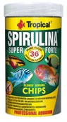 Pokarm dla ryb - Tropical SUPER SPIRULINAforteCHIPS 1l 5675 - miniaturka - grafika 1