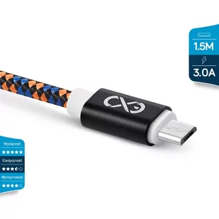 Micro USB Wzmacniany Kabel Quick Charge 1,5m EXC - Kable USB - miniaturka - grafika 1