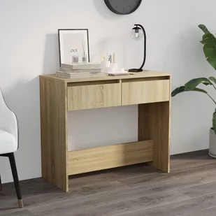 shumee shumee Stolik konsolowy dąb sonoma 89x41x76,5 cm - Konsole i sekretarzyki - miniaturka - grafika 1