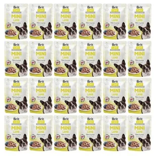 Brit Care Mini Fillets z jagnięciną, w sosie własnym 24 x 85 g - Mokra karma dla psów - miniaturka - grafika 1