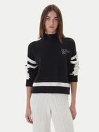 Swetry damskie - Guess Golf W5BR78 Z4242 Czarny Relaxed Fit - miniaturka - grafika 1