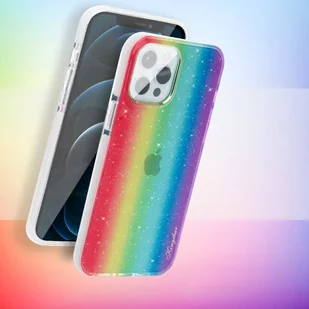 Kingxbar Ombre etui pokrowiec iPhone 12 Pro Max wielokolorowy - Etui i futerały do telefonów - miniaturka - grafika 5