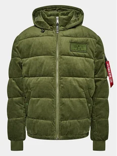 Alpha Industries Kurtka zimowa Cord 138118 Zielony Regular Fit - Kurtki męskie - miniaturka - grafika 1