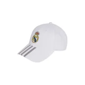 Czapki damskie - Czapka z daszkiem Real Madrid Adidas Home Baseball młodzieżowa JX1635 - miniaturka - grafika 1