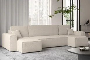 Sofa w kształcie U Best narożnik tkanina Abriamo beżowy - Narożniki - miniaturka - grafika 1