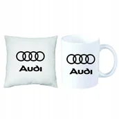 Gadżety dla niej i dla niego - Audi ZESTAW Dla Fana PREZENT PODUSZKA KUBEK + IMIĘ - miniaturka - grafika 1