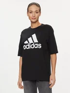 Koszulki i topy damskie - adidas T-Shirt Essentials Big Logo Boyfriend T-Shirt HR4931 Czarny Loose Fit - miniaturka - grafika 1