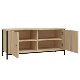 Szafka pod TV, dąb sonoma, 102x35x45 cm materiał drewnopochodny Lumarko! - Szafki RTV - miniaturka - grafika 7