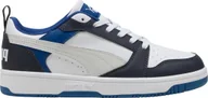 Buty dla dziewczynek - Buty dla dzieci Puma Rebound V6 Lo Mid biało-niebieskie 393833 28 36 - miniaturka - grafika 1