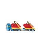 Samochody i pojazdy dla dzieci - SIKU 1695 Ciężarówka z pojemnikiem i przyczepą - miniaturka - grafika 1