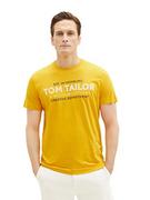Koszulki męskie - TOM TAILOR Męski T-shirt 1038663, 32096-Symphonic Sun Yellow, XXL, 32096 – Symphonic Sun Yellow, XXL - miniaturka - grafika 1