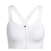 Biustonosze - adidas Tlrdim L HS Zip Damski biustonosz sportowy - miniaturka - grafika 1