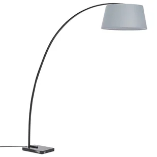 Lampa Podłogowa Metalowa Szara Benue - Lampy stojące - miniaturka - grafika 1