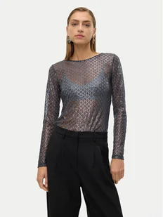Vero Moda Bluzka Safina 10317016 Szary Regular Fit - Bluzki damskie - miniaturka - grafika 1