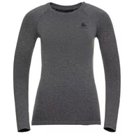 Pozostała odzież narciarska - Odlo Performance Warm Plus Top Crew Neck L/S Women, szary M 2021 Koszulki bazowe termiczne i narciarskie 196191-15701-M - miniaturka - grafika 1