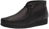 Botki damskie - Clarks Shacre męskie botki, czarna skóra, 44.5 eu - miniaturka - grafika 1
