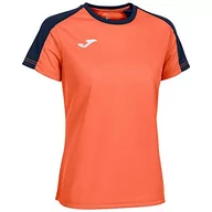 Koszulki i topy damskie - Joma Eco Championship T-shirt damski z krótkim rękawem, pomarańczowy neonowy/granatowy, M - miniaturka - grafika 1