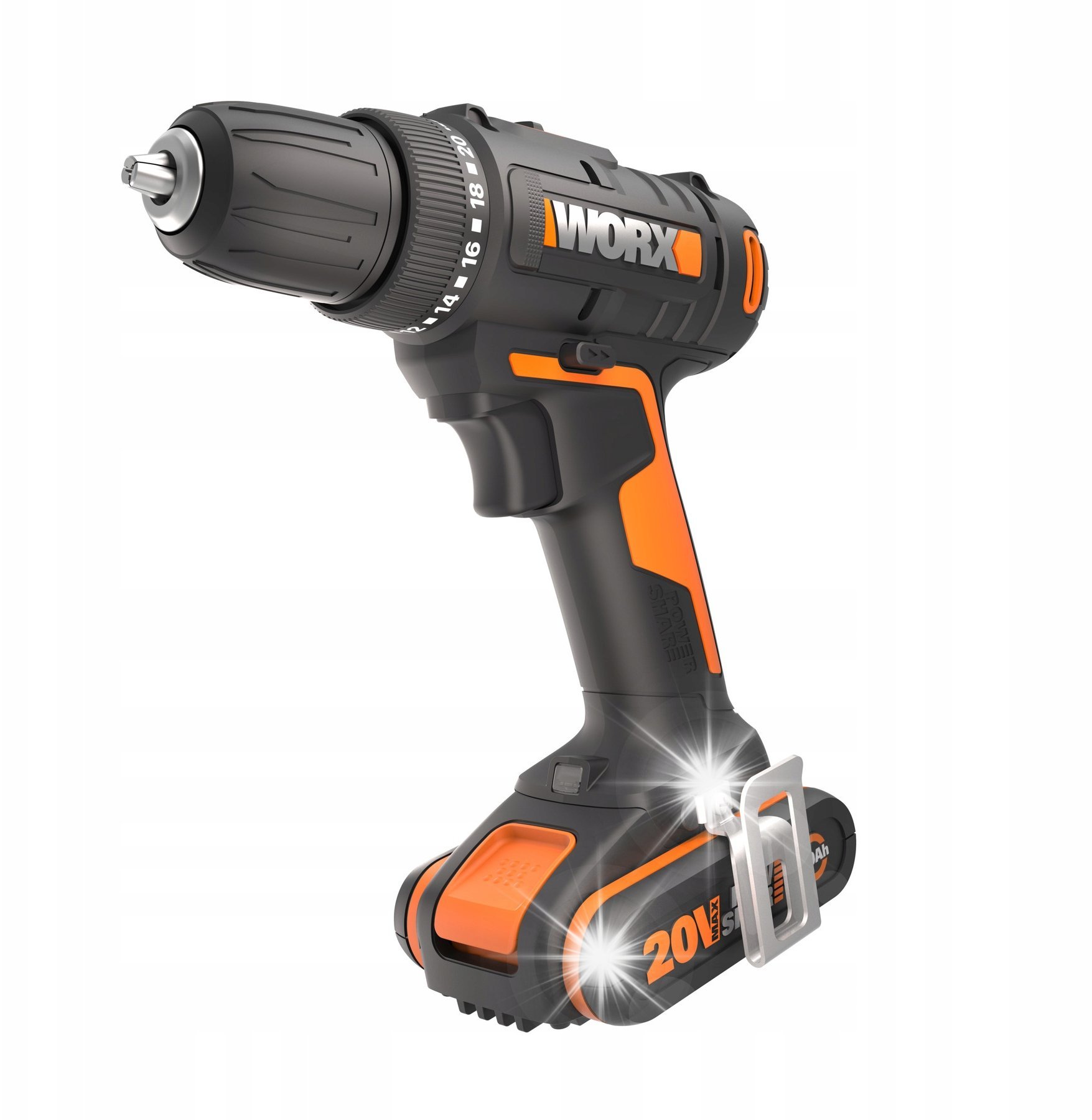 WORX Wiertarko-wkrętarka WX100 30Nm 20V Akumulator 2,0Ah