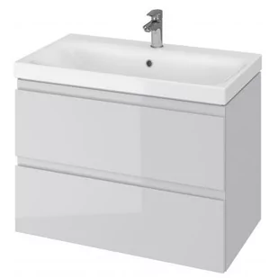 Cersanit Moduo szafka 80 cm podumywalkowa szara S590-007-ECO - Szafki łazienkowe - miniaturka - grafika 1