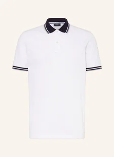 Olymp Koszulka Polo Z Piki Casual Fit weiss - Moda i Uroda OUTLET - miniaturka - grafika 1
