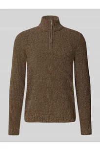 Bluza o kroju regular fit z kołnierzem i krótkim zamkiem błyskawicznym model JOIN - Only & Sons - Bluzy męskie - miniaturka - grafika 1