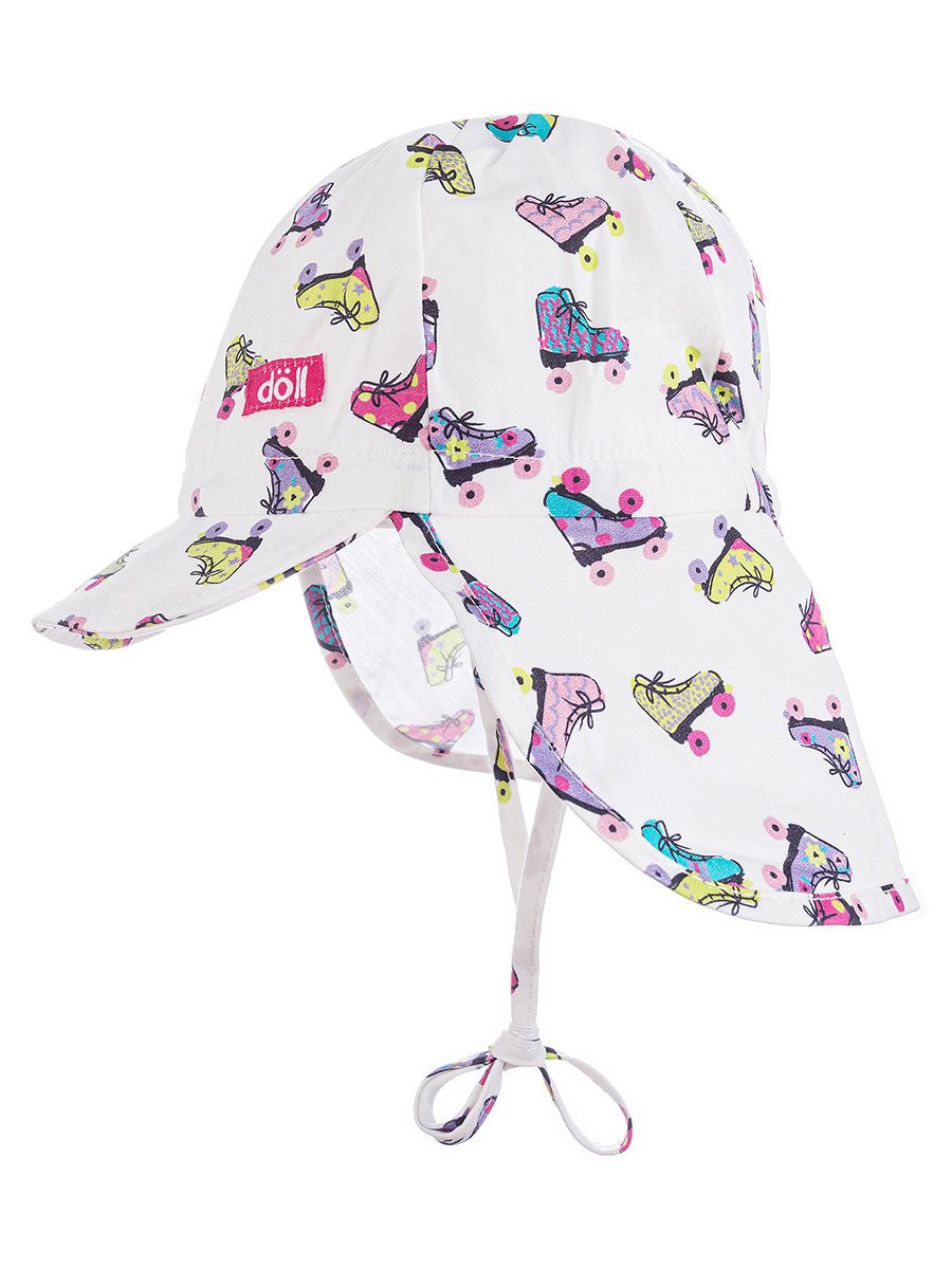 Czapka sznurowana z daszkiem i ochroną na kark Doll r.49