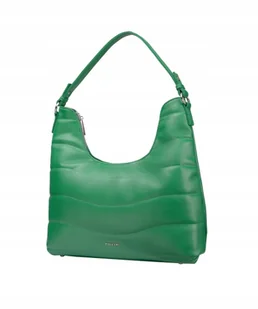 Torebka Damska Shopper Miękka Pikowana PUCCINI Zielona BK1231157S-5 - Torebki damskie - miniaturka - grafika 1