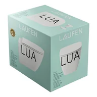 Miski WC - Laufen Lua Zestaw Toaleta WC podwieszana Rimless bez kołnierza + deska wolnoopadająca biały H8660800000001 - miniaturka - grafika 1