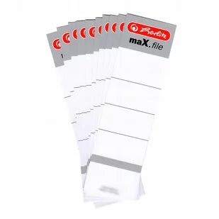 Herlitz Etykiety do segregatora o szer. grzbietu 80mm - wsuwane 10szt. - Etykiety samoprzylepne i bloki etykiet - miniaturka - grafika 2