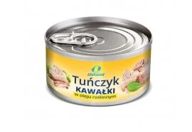 LEWIATAN TUŃCZYK KAWAŁKI W OLEJU 170G - Konserwy i dania rybne - miniaturka - grafika 1