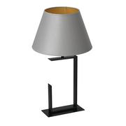 Lampy stojące - Luminex H 520 Black 3411 Lampa stołowa lampka 1x60W E27 czarny/szary/złoty - miniaturka - grafika 1