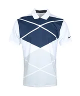 Koszulki męskie - Koszulka Nike Vapor Argyle Print Polo Golf DH0609-100 r. M - miniaturka - grafika 1