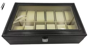 Organizer etui pudełko na zegarki do zegarków 12 szt szkatułka - Pudełka i szkatułki - miniaturka - grafika 1
