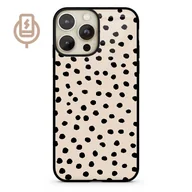 Etui i futerały do telefonów - Kropki dot beż - iPhone 14 Pro MAX Etui szklane flexible indukcyjne - miniaturka - grafika 1