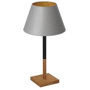 Lampy stojące - Luminex Table lamps 3751 lampa stołowa lampka 1x60W E27 czarny/szary/naturalny/złoty - miniaturka - grafika 1