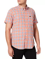 Koszule męskie - Lee Męska koszula Button Down Ss, czerwony (Paprika Ni), S - miniaturka - grafika 1