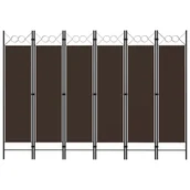 Parawany - Parawan 6-panelowy, brązowy, 240 x 180 cm - miniaturka - grafika 1