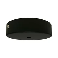 Inne akcesoria elektryczne - Podsufitka metalowa POJEDYNCZA czarna LH0702 - miniaturka - grafika 1