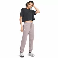 Spodnie sportowe damskie - Damskie spodnie dresowe Under Armour UA Rival Terry Jogger - beżowe - UNDER ARMOUR - miniaturka - grafika 1
