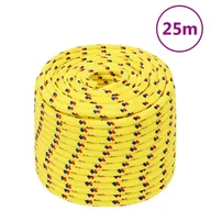Żeglarstwo - Linka żeglarska, żółta, 14 mm, 25 m, polipropylen - miniaturka - grafika 1