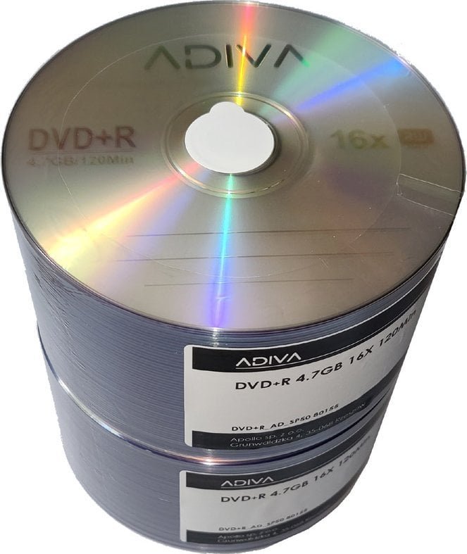 Adiva Adiva DVD+R 4.7GB 16x szpindel 50 0155 ADIVADVD+R50SP