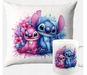 Gadżety dla niej i dla niego - ZESTAW PODUSZKA + KUBEK Prezent STICH STITCH LILO PREZENT + IMIĘ #7 - miniaturka - grafika 1
