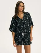 Piżamy damskie - Piżama COSMATI CZARNY S - Esotiq - miniaturka - grafika 1